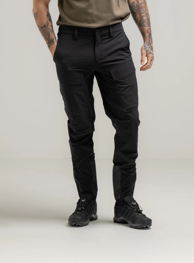 Strike Pants | Black Tapered Utility & Technical Trousers | ThruDark