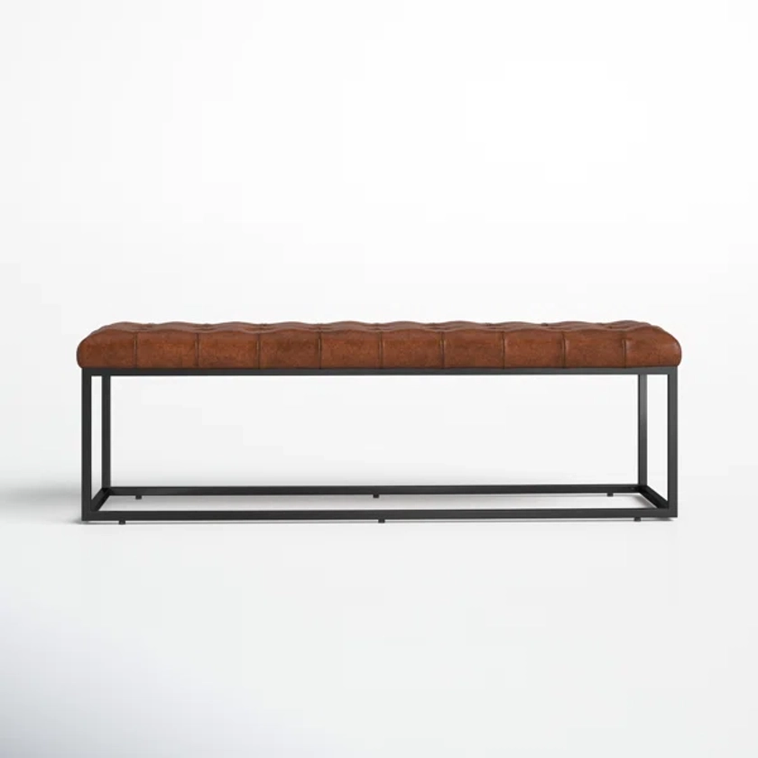 Pearson Genuine Leather Upholstered Bench