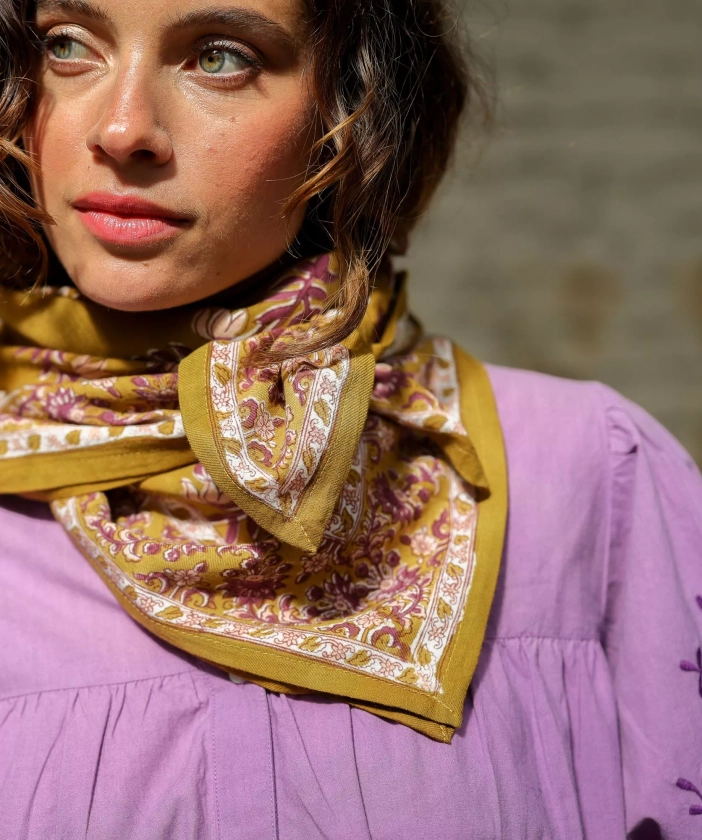 Foulard grand format - Valparaiso gold - Bëllemme