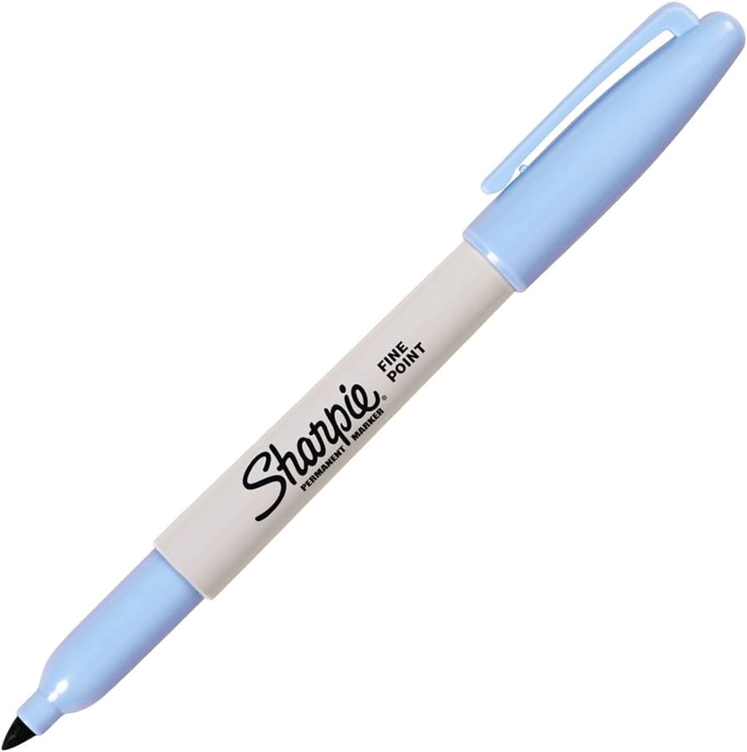 SHARPIE Fine Point Permanent Markers, Sky Blue, 1 Count : Amazon.co.uk: Stationery & Office Supplies