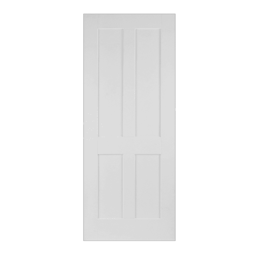 Shaker White Primed 4 Panel Internal Door