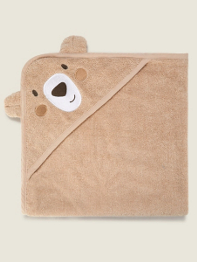 Natural Bear Hooded Towel