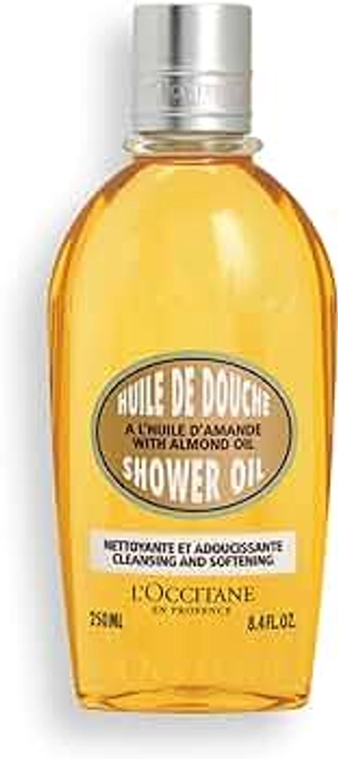 L'Occitane Cleansing & Softening Almond Shower Oil: Oil-to-Milky Lather, Softer Skin, Smooth Skin, Cleanse Without Drying, With Almond Oil, Celebrating 20 Years