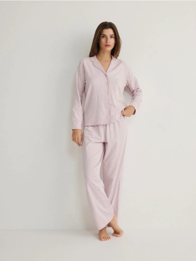 Ensemble de pyjama deux pièces à motifs