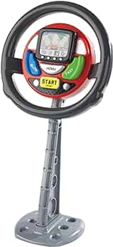 Casdon Sat Nav Steering Wheel. Toy Driving Wheel with Spoken Commands, Flashing Lights, and Motoring Sounds. Suitable for Preschool Toys. Playset for Children Aged 3+ , 32.1 x 21.9 x 9.2 cm