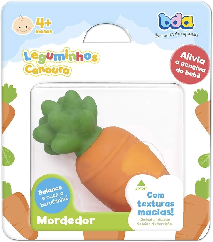 Toyster Leguminhos - Cenoura - Mordedor - Brinquedos | Amazon.com.br