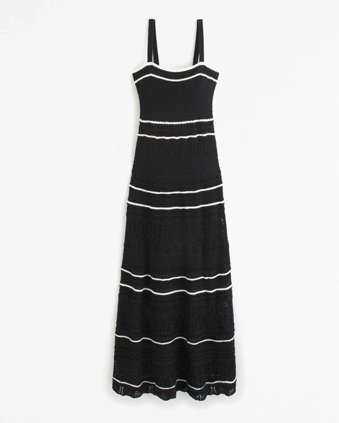 Women's Crochet-Style Maxi Dress | Women's Dresses & Jumpsuits | Abercrombie.com