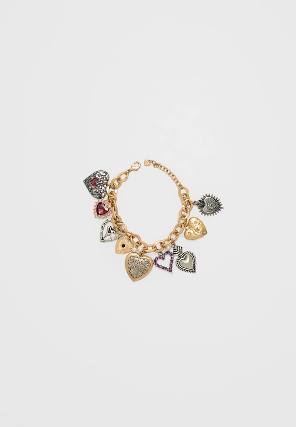 Bracelet multi-charms - Bijoux femme | Stradivarius France