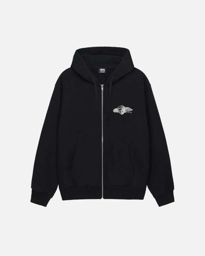 Hypnos Zip Hoodie in black – Stüssy Europe