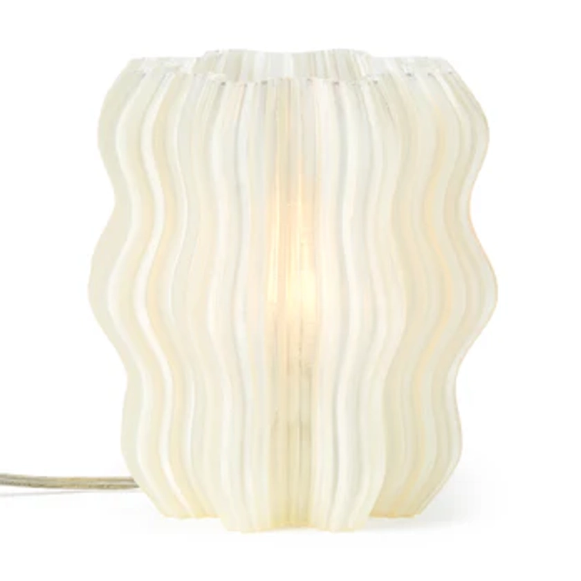 Mini Wavy Recycled Plastic Table Lamp