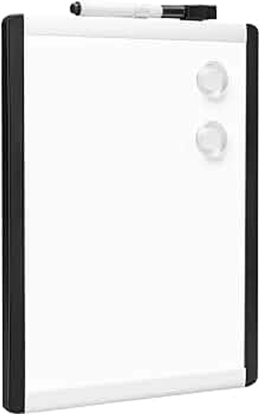 Amazon Basics Magnetic Dry Erase Board, plastic/aluminium frame, White, 21.6 cm x 28 cm