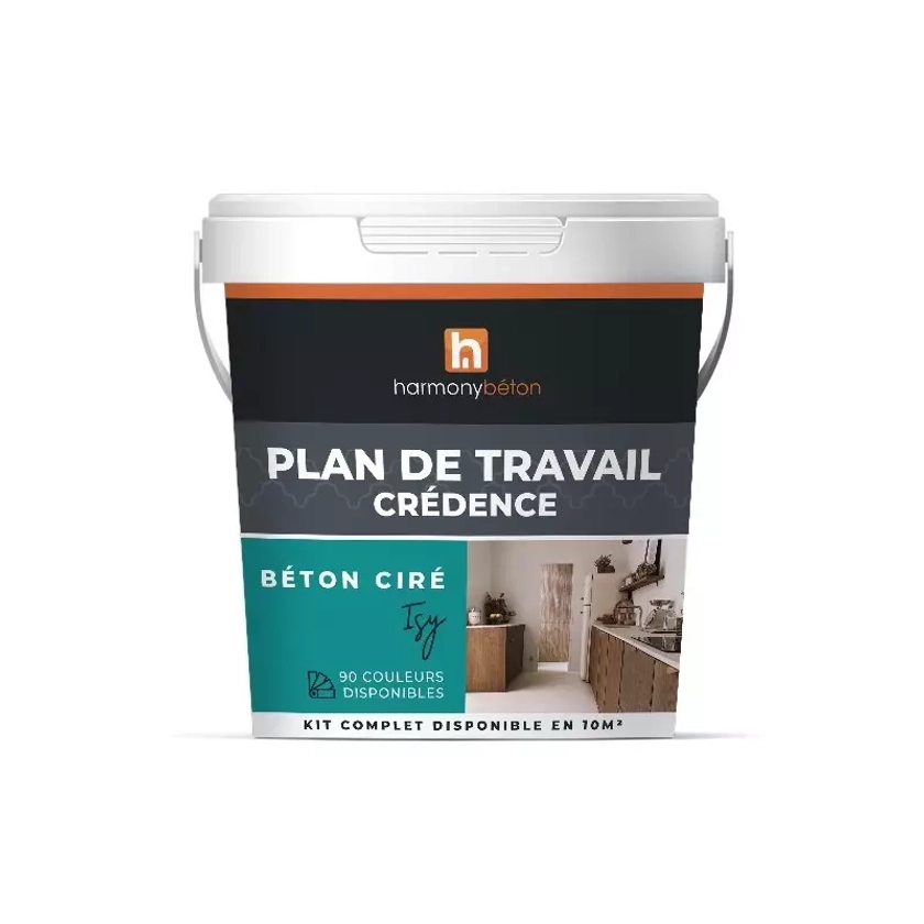 Kit ISY Béton ciré pour Plan de travail et Crédence