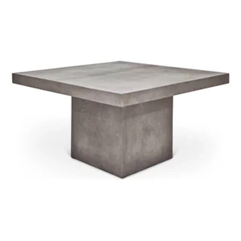 Mixx Una 59" Square Counter Height Dining Table Dark Grey - Industrial - Indoor Pub And Bistro Tables - by Urbia | Houzz