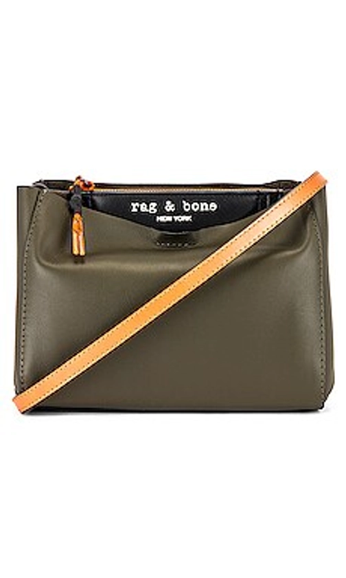 Rag & Bone Passenger Crossbody Bag in Olive Night & Black from Revolve.com