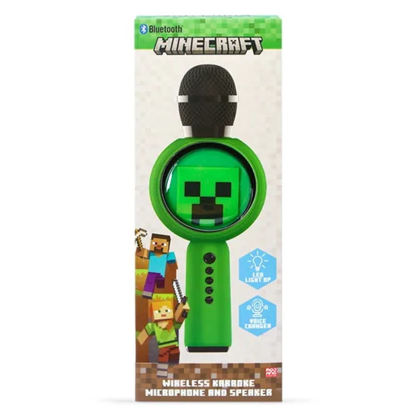 Minecraft Karaoke Sing-Along LED Microphone | The Entertainer