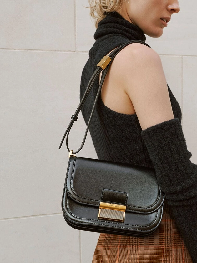 Black Charlot Bag | CHARLES & KEITH