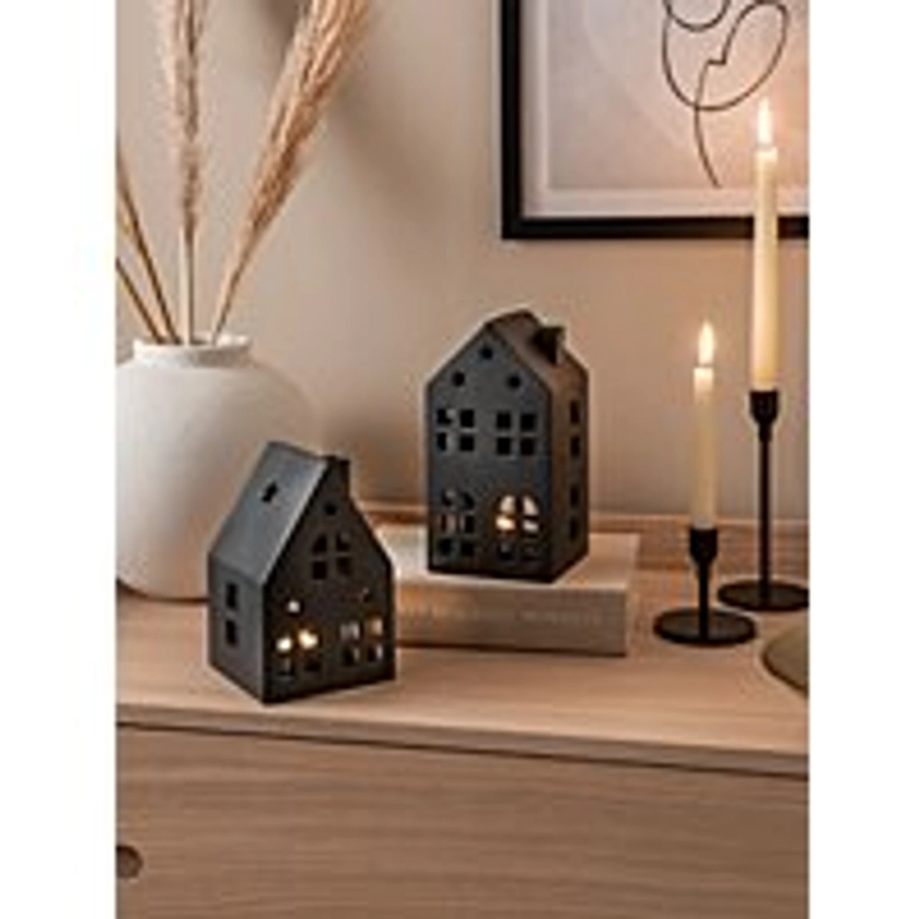 Stacey Solomon Black House Candle Holder - Set of 2 | Home | George at ASDA