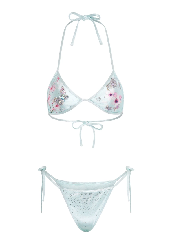 NiiHAi Ltd — BUTTERFLY BIKINI IN AQUA BLUE