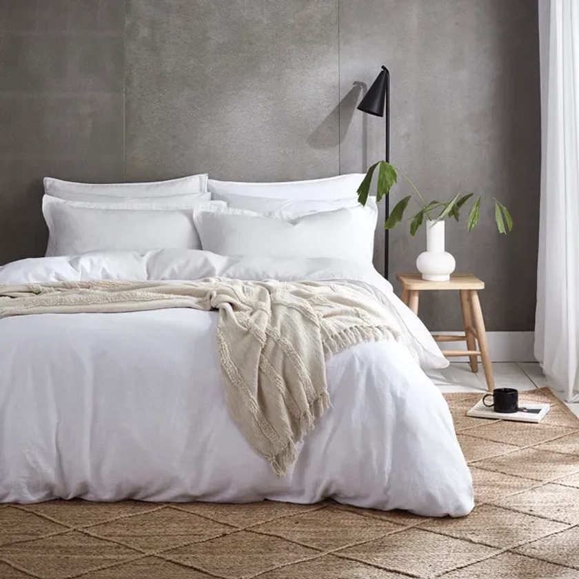 Cotton Linen Duvet Cover & Pillowcase Set