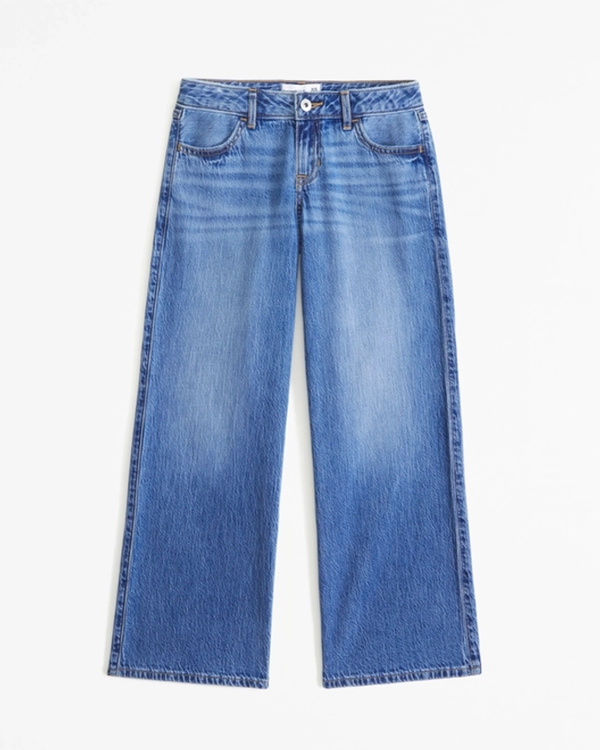 girls lightweight low rise baggy jeans | girls bottoms | Abercrombie.com