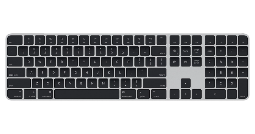 Magic Keyboard with Touch ID and Numeric Keypad for Mac models with Apple silicon - Black Keys