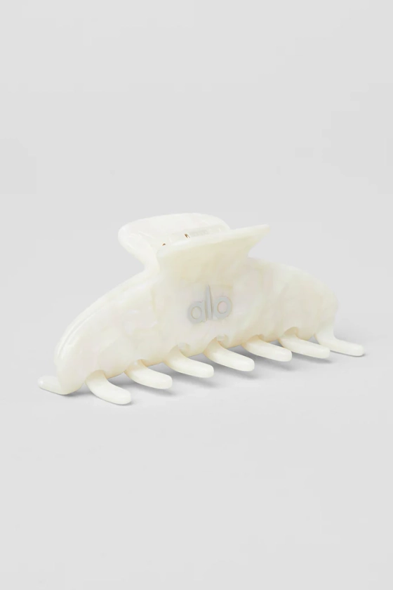 90's Claw Clip - White Pearl