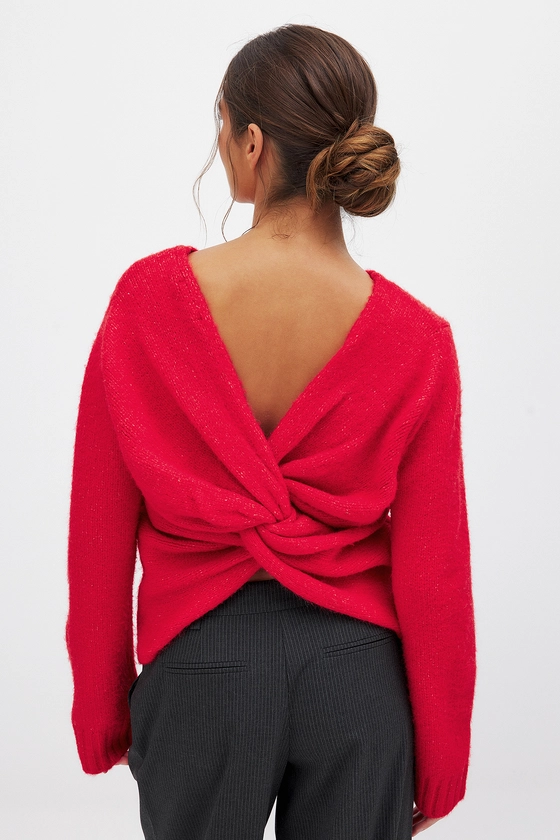 Knitted Back Detail Sweater