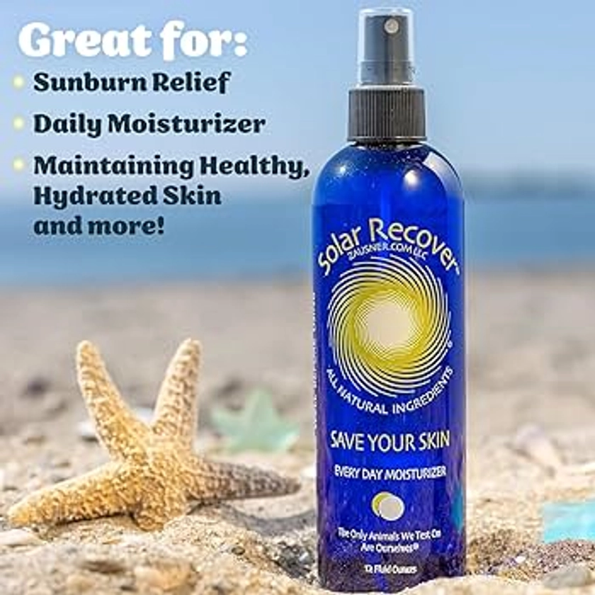 Amazon.com : Solar Recover After Sun Moisturizing Spray (12 Ounce) - Hydrating Facial and Body Mist - 2460 Sprays of Sunburn Relief With Vitamin E and Calendula - Lotion Delivered in Water To Keep Skin Healthy : After Sun Skin Care Moisturizers : Beauty & Personal Care