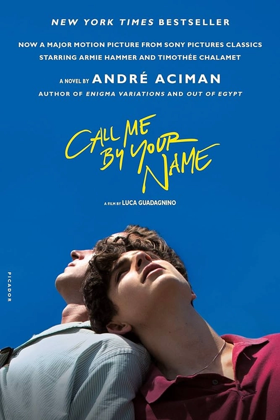 Amazon.com: Call Me by Your Name (MTI): A Novel: 9781250169440: Aciman, André: Books