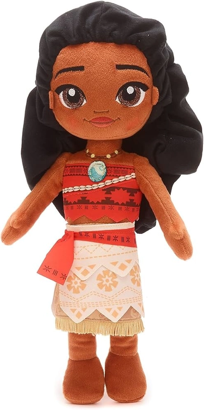 Disney Store Official Moana Soft Toy Doll for Kids, Plush Cuddly Classic Character, Polynesian Princess in Iconic Outfit with Embroidered Details - H35 x W10 x D13 cm