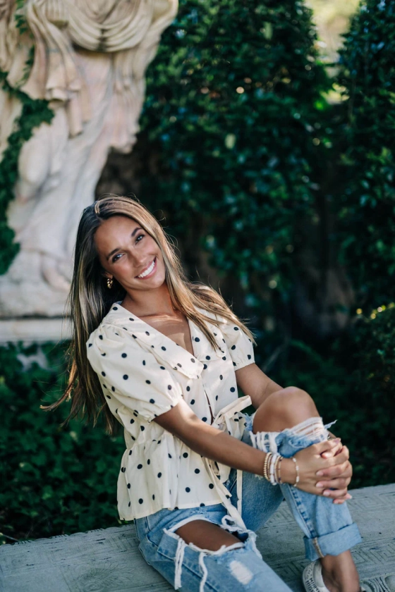 Renee Polka Dot Top - Cream