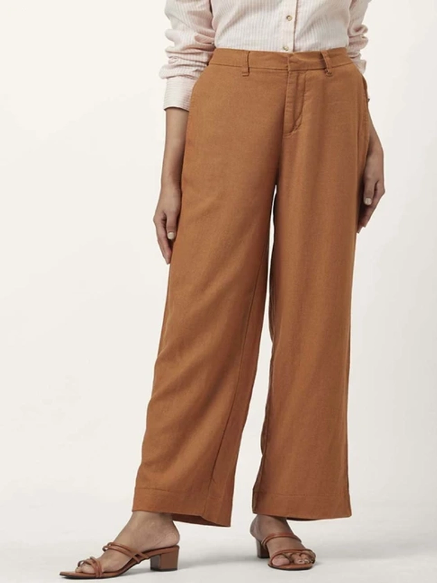 Annabelle by Pantaloons Brown High Rise Pants