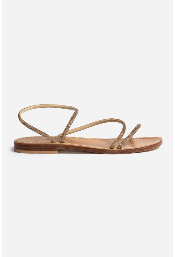 CRYSTAL WRAP SANDAL | Johnny Was