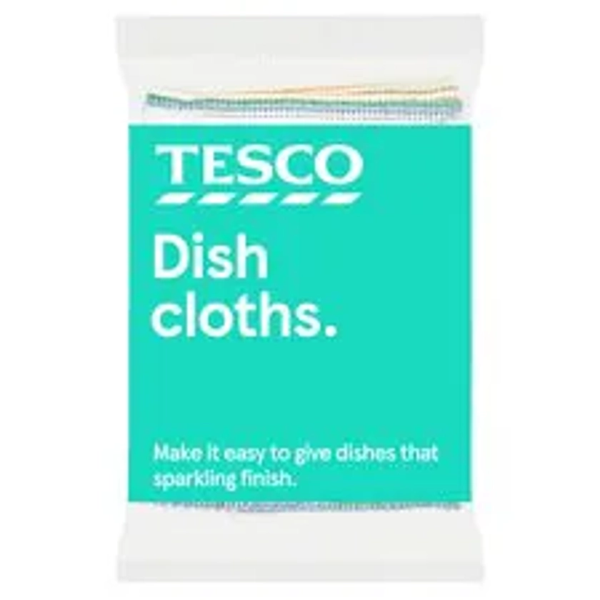Tesco Dish Cloth 4 Pack