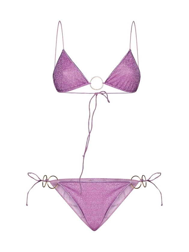 Oséree Metallic Finish Bikini Set