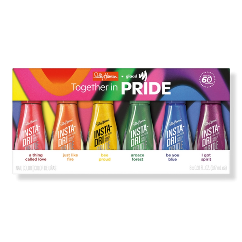 Insta-Dri x GLAAD Pride Rainbow Nail Polish 6-Pack