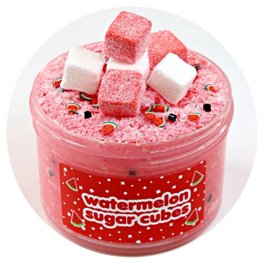 Watermelon Sugar Cubes DIY Slime Kit: watermelon scent