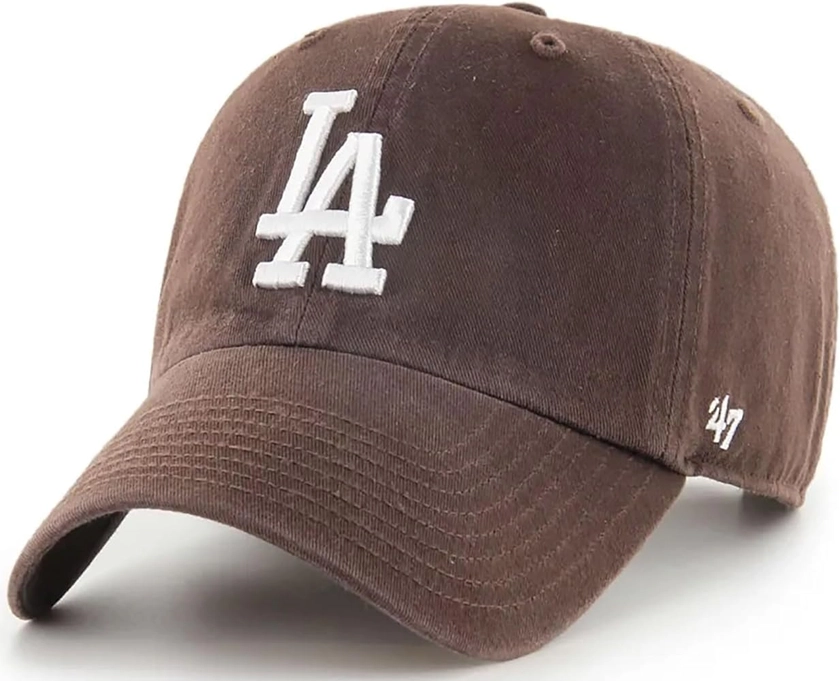 '47 Los Angeles Dodgers Brown Clean Up Adjustable Hat, Adult One Size Fits All