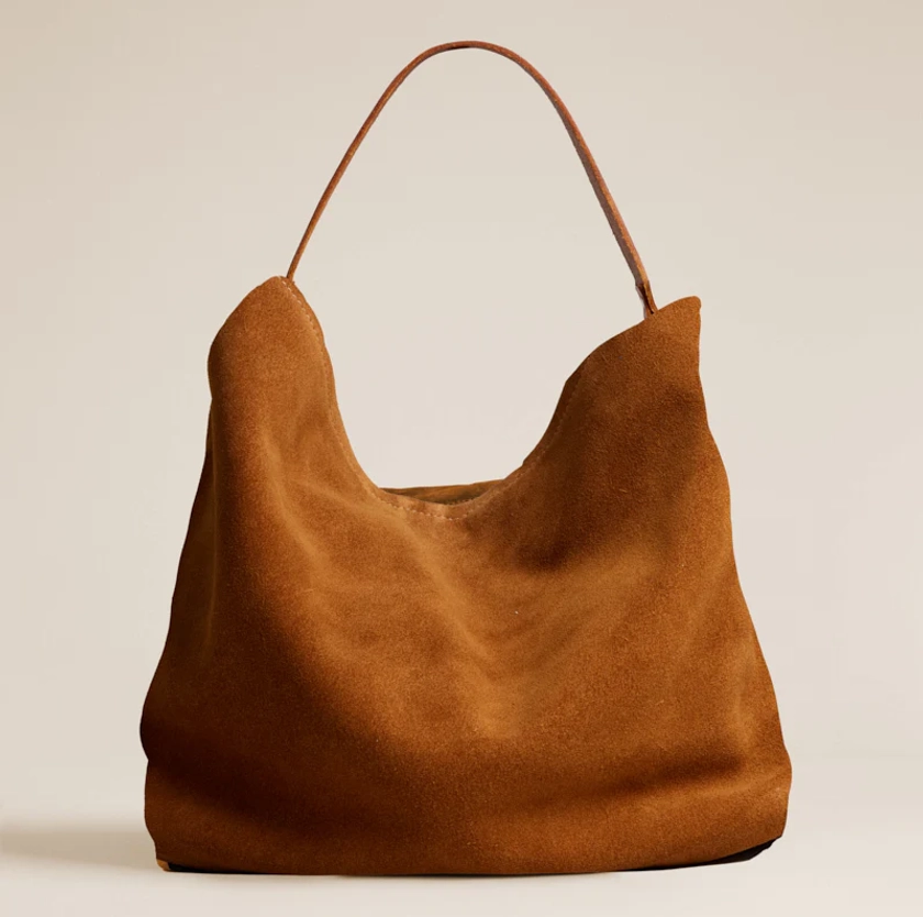 XL Jane - Slouch Bag - Suede Caramel