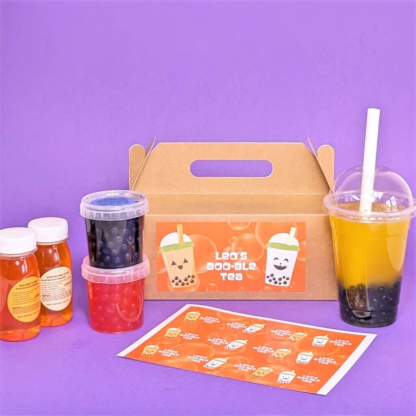 Personalised Halloween Bubble Tea Kit