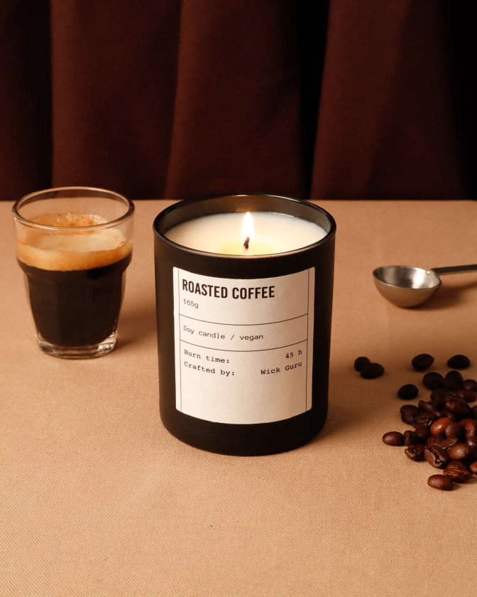 Roasted Coffee Candle | Gift for Him, Soy Wax 5-Star Reviews