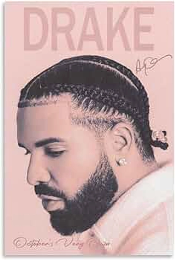 MENII Drake Poster Music Cover Posters for Room Aesthetic Canvas Wall Art for Teens Room Decor 12x18inch(30x45cm), Unframe-style-5
