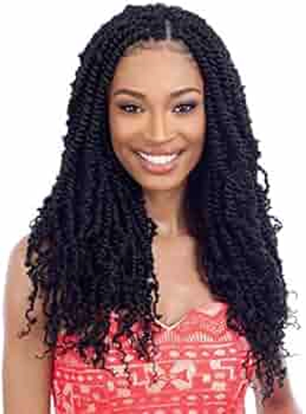 MULTI PACK DEALS! FreeTress Crochet Braids Spring Twist 18" (5-PACK, 1B)