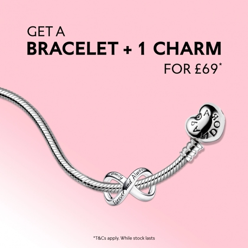 1 Bracelet + 1 Charm for £69