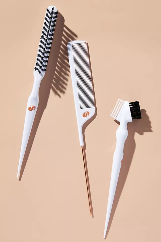 T3 Detail Set with Pintail Comb, Edge Brush, and Teasing Brush