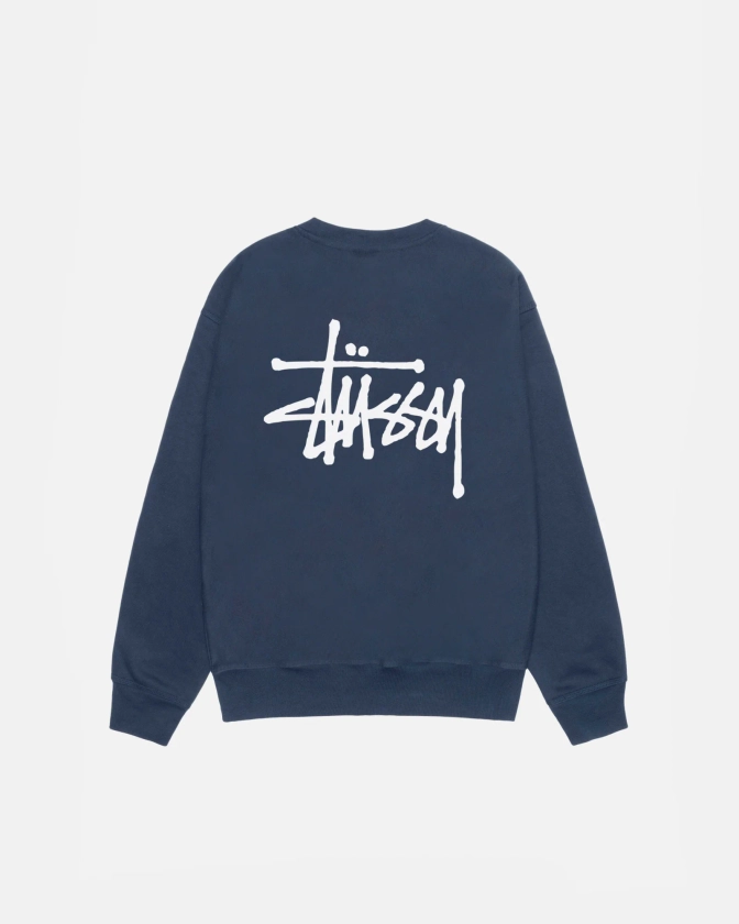 Basic Stüssy Crew in navy – Stüssy Europe