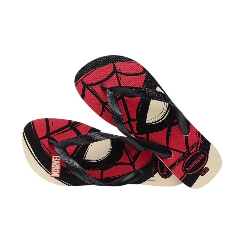 HAVAIANAS TOP MARVEL LOGOMANIA SANDALS BEIGE