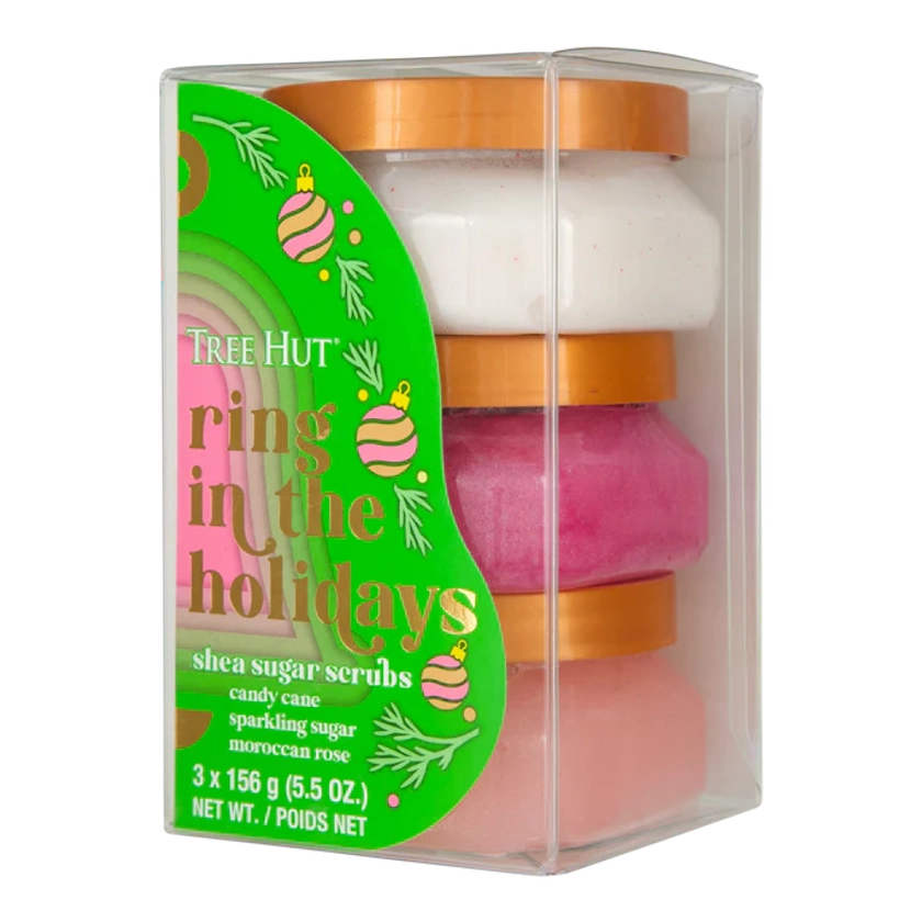Tree Hut Scrubs Ring in the Holidays Trio Stack Gift Set