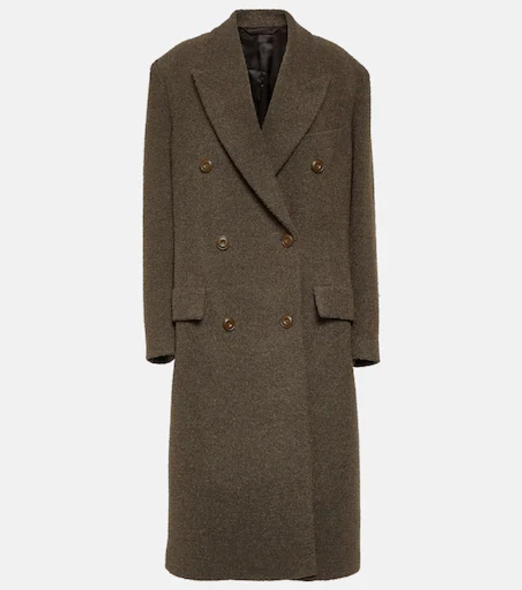 Wool-blend coat in brown - Acne Studios | Mytheresa