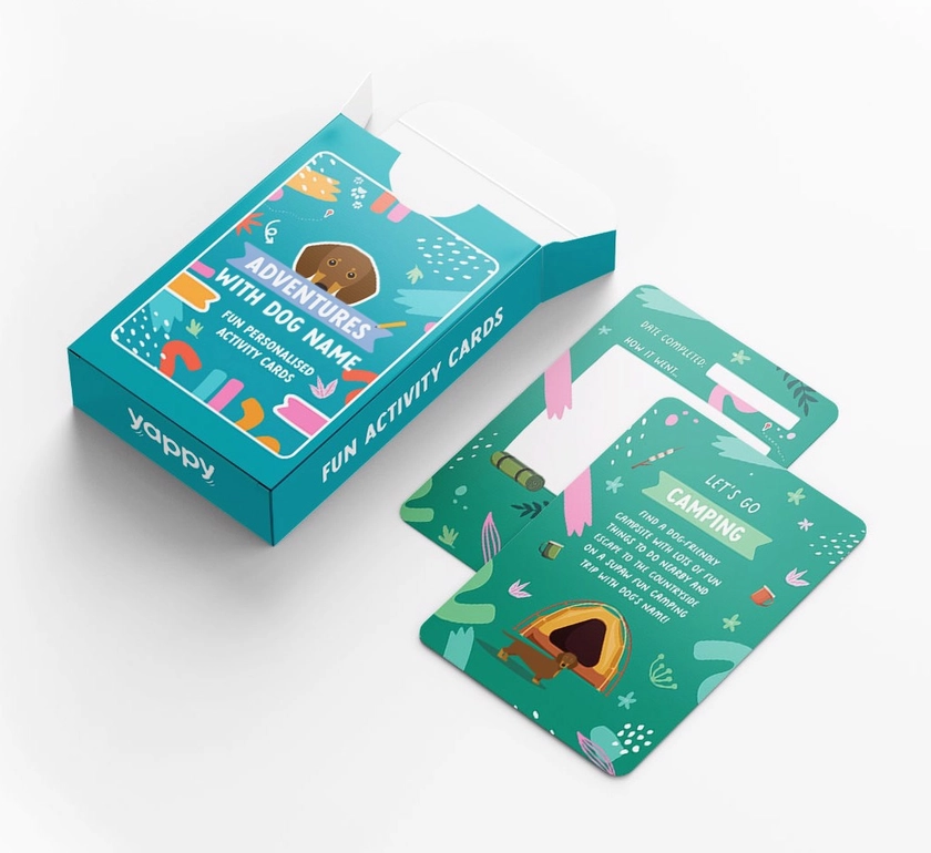 Personalised Dachshund Activity Cards: Adventures With Dachshund